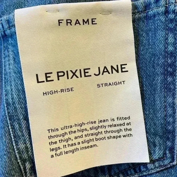 Frame Le Pixie Jane High Waist Straight Leg Trouser Jean - Picture 8 of 11